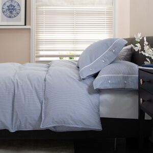 The Lyndon Company Southport Blue Stripe Duvet Cover Set